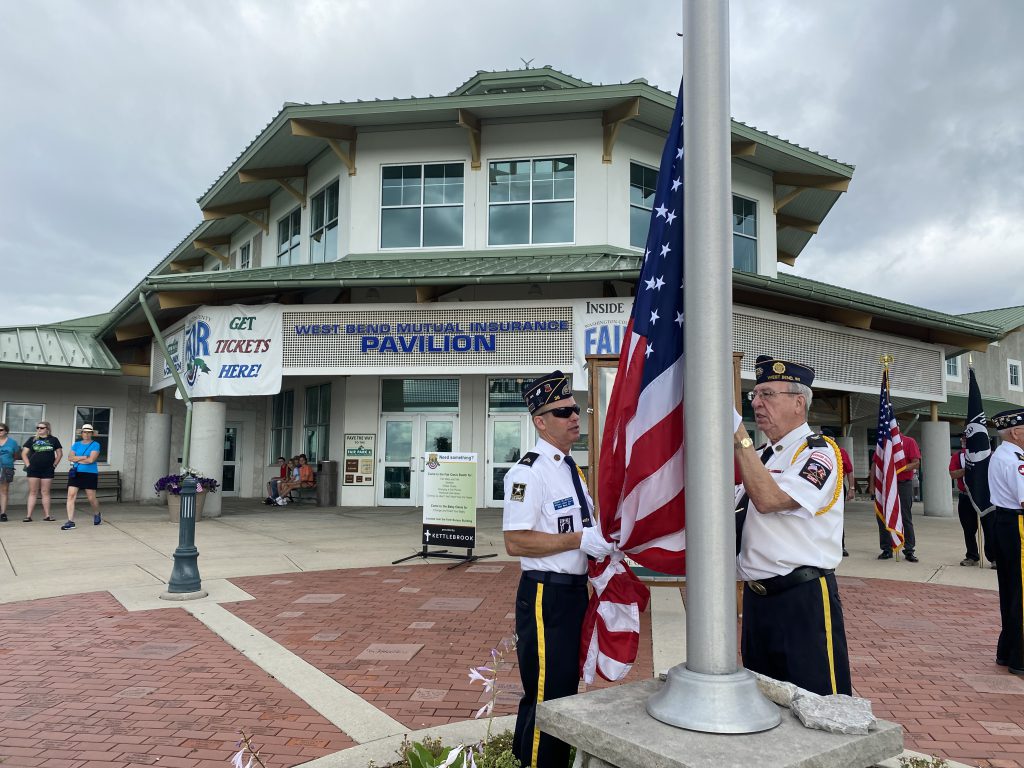 flag raising, fair