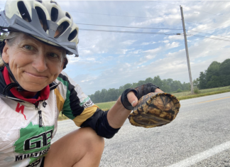 TheBiKeWriTer | Dodging the rain in Indiana; peaches, strawberries, turtles and caskets