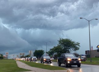 Menacing storm clouds cross Washington County, WI