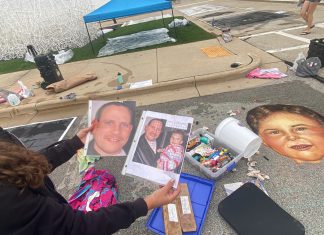 VIDEO | An artist’s tribute to her father, Jim Goodman, at MOWA’s Art & Chalk Fest