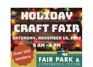 Washington County Holiday Craft Fair is Saturday, November 19, 2022