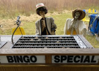 VIDEO | A BINGO tribute at this year’s Holy Hill Skeleton display on Highway 167 in Hubertus, WI