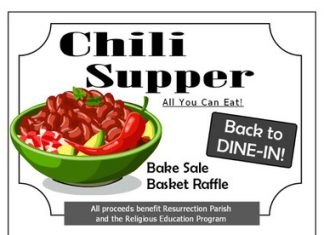 Resurrection Church AYCE Chili Supper is Tuesday, Nov. 8, 2022 in Allenton