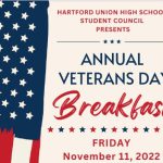 Hartford Union High School to host free Veterans Breakfast November 11, 2022