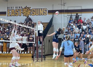 West Bend West varsity volleyball falls to West Bend East | By Breleigh Ustruck and Monique Schnabel
