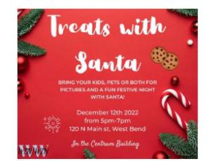 Treats with Santa on Monday, December 12 courtesy Wendy Wendorf and Homestead Realty