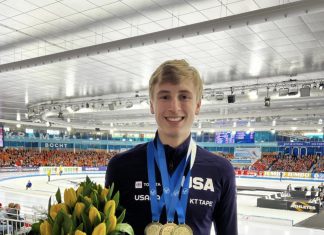 Fastest man on ice, Jordan Stolz of Kewaskum, sets another record at the Pettit National Ice Center