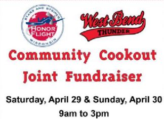 West Bend Thunder brat fry benefits Stars & Stripes Honor Flight