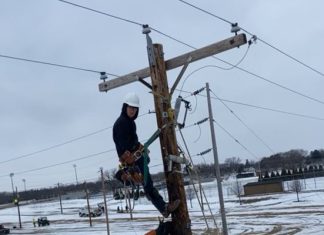 VIDEO | Lineman Rodeo tribute to Grant Peterson, 20, of West Bend, WI