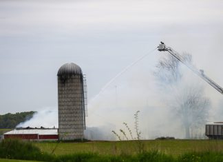 13 departments respond to barn fire in Campbellsport, WI | By Chief Craig Olson