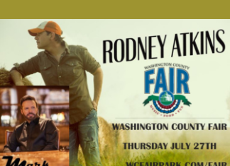 Get your tickets today for July 27, 2023 Washington Co. Fair headliner Rodney Atkins