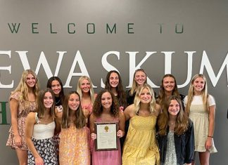 State Assembly Rep. Ty Bodden recognizes Kewaskum H.S. athletes