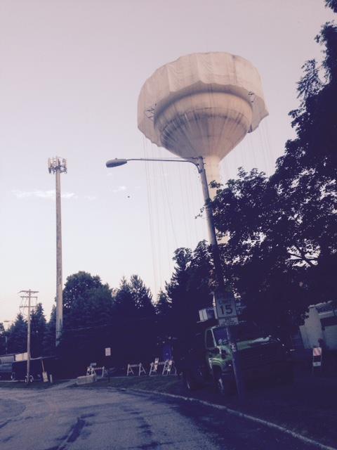 Summit, water tower