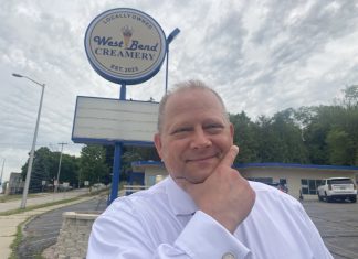 Name the opening night flavor at West Bend Creamery