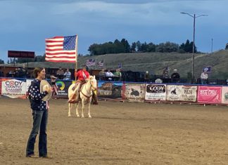 VIDEO | National Anthem at the Cody Rodeo in Wyoming