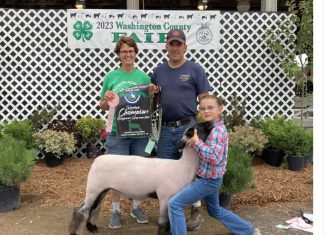 A note of ‘thanks’ as Blue ribbon lamb goes for $12/lb at Washington County Fair | By Anna Dornacker