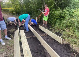 Eagle Scout project nearly finished at Sandy Knoll Park