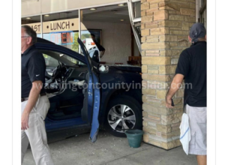 Man runs car through front window of cafe in West Bend, WI