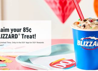 Get the Dairy Queen app and claim your 85¢ small BLIZZARD® Treat 9/11 through 9/24