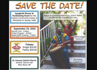 St. Frances Cabrini Church to host Spaghetti Dinner/Haiti Fundraiser on Saturday, September 23, 2023