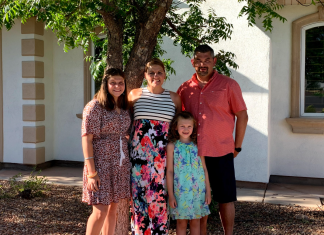 Meet the Heimerl family at Holy Angels School in West Bend, WI