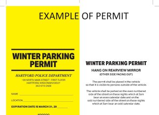 City of Hartford, WI changes winter parking restrictions | By Chief Scott MacFarlan