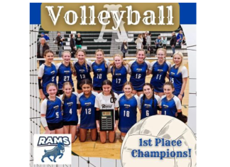 Good Shepherd Lutheran girl’s volleyball A Team takes home 1st Place