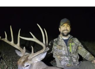 Trophy buck taken during bow season in Washington County, WI | By Cody Mueller
