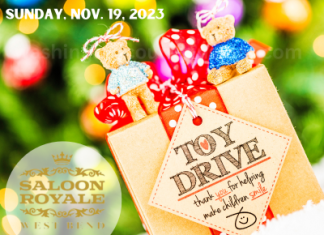 Annual Toy Drive, picture with Santa on Sunday, Nov. 19, 2023 at Saloon Royale
