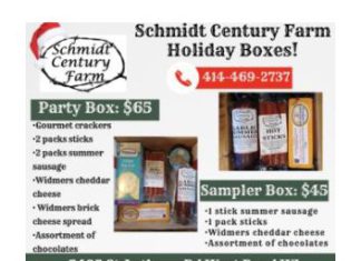 Order your holiday gift box today at Schmidt Century Farm in West Bend, WI