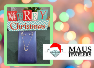 Christmas shopping at Maus Jewelers in West Bend, WI