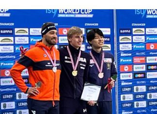 Star-spangled skater Jordan Stolz of Kewaskum, WI sets new track record in 1500m in Norway