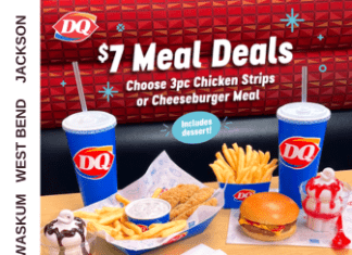 Dairy Queen offers chicken strip or cheeseburger $7 meal deals
