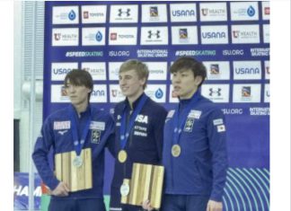 Another gold, another National Record, at the 4 Continents Championship for skater Jordan Stolz