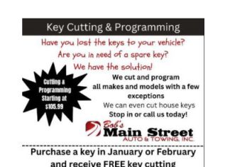 Bob’s Main Street Auto & Towing now offers key cutting and programming services | By Ashley Pallin