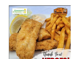 Uncle Larry’s Kitchen in Hartford, WI offers free fish fry to community heroes