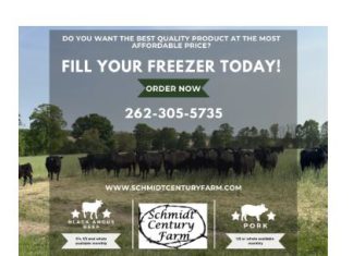 Fill your freezer at The Farm Store; know your farmer, know your food at Schmidt Century Farm