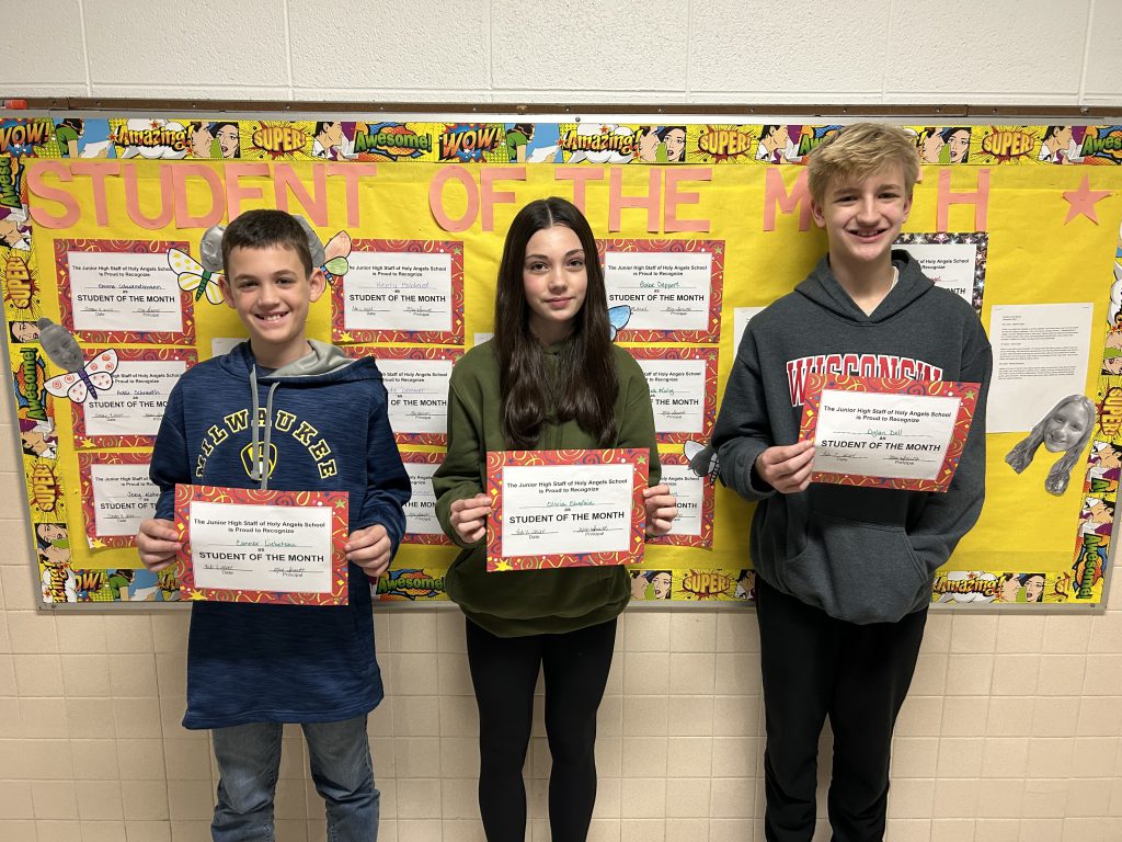 Holy Angels students