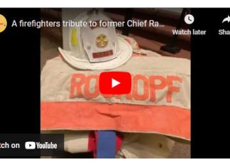 VIDEO | Celebration of Life today for former Fire Chief Raymond Roskopf, 83, of West Bend, WI