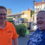 Help Tom Schwai sell out of his breakfast sandwiches today at the Farmers’ Market