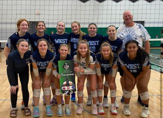 West Bend West JV1 volleyball wins Port Washington JV tournament
