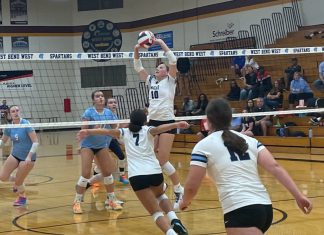 VIDEO | West Bend West varsity volleyball knocks down Nicolet | By Breleigh Ustruck & Avah Banks