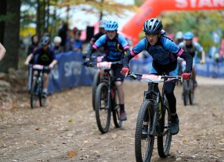 3 Washington County Trail Sharks podium at Camp Tesomas in Rhinelander | By Melissa Schubert
