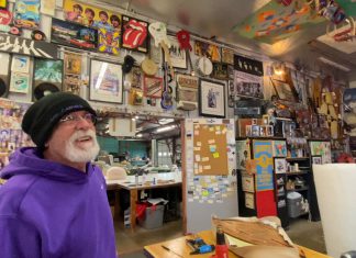 VIDEO | Lee Stehling’s workshop full of collectible memorabilia at Ace Canvas in West Bend, WI