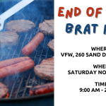 End-of-year drive thru Brat Fry at VFW in West Bend, WI | By Mike Henner