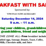 VFW Post 1393 in West Bend hosts Breakfast with Santa on December 14, 2024