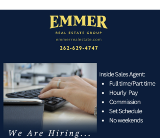 Jobs, jobs, jobs Emmer Real Estate Group – Full-time inside sales agent