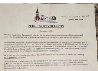 Neighbors receive letter from West Bend Police as Douglas Carter is released