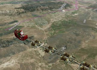 Tracking Santa and his sleigh on Christmas Eve