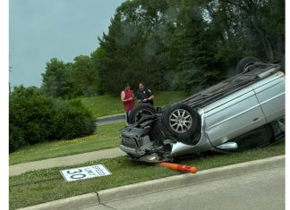 Single vehicle rollover on E. Washington Street